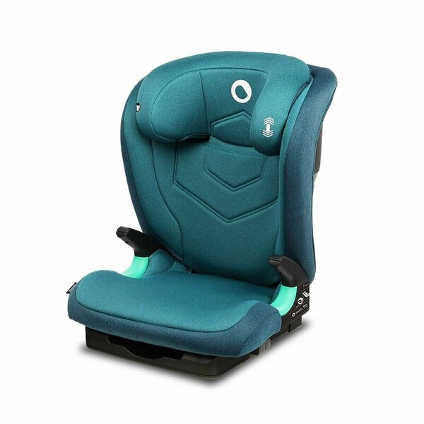 Lionelo - Scaun auto Neal Turquoise Spatar reglabil, Baza i-size, 15-36 Kg, cu Isofix, Conform cu standardul european de securitate ECE R129, Verde