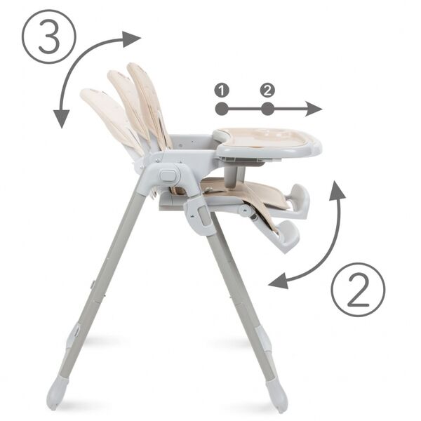 Scaun de masa multifunctional Kidwell BENO - Beige