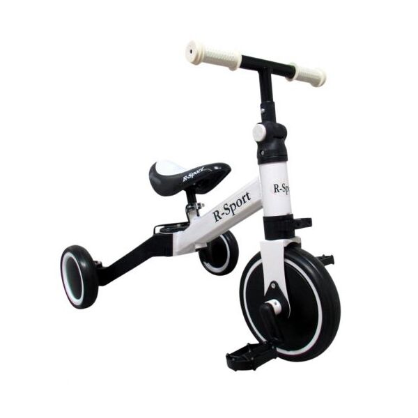 Bicicleta multifunctionala 4 in 1 cu pedale detasabile P8 R-Sport - Alb