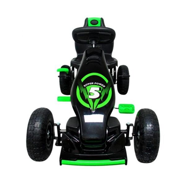 Kart cu pedale Gokart, 4-10 ani, roti gonflabile, G8 R-Sport - Verde