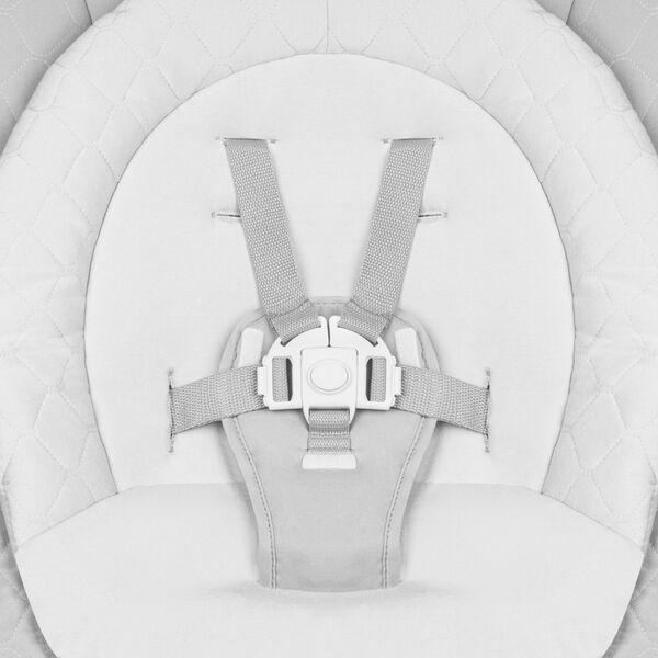 Lionelo - Balansoar multifunctional Bella, Electric, Scaun reglabil, Ecran tactil si telecomanda, 6 miscari unice, 5 viteze, Cu melodii, Gri