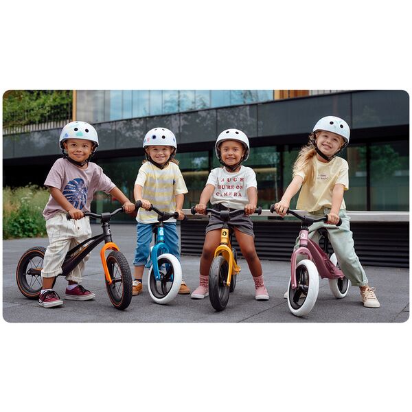 Lionelo - Bicicleta usoara Bart, Fara pedale, Cu cadru din magneziu, Cu ghidon si sa reglabile, Greutate 3 Kg, 12 inch, Conform cu standardul european de securitate EN71, Bubblegum
