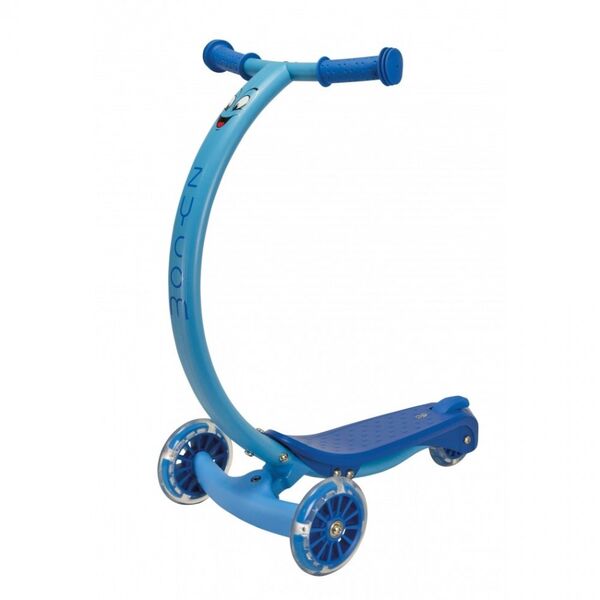 Trotineta Zipster Albastra cu roti LED