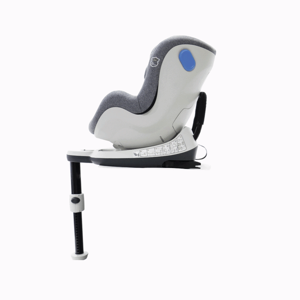 Scaun auto Asalvo Virafix, 0-18 kg, cu picior si rotire 360 grade