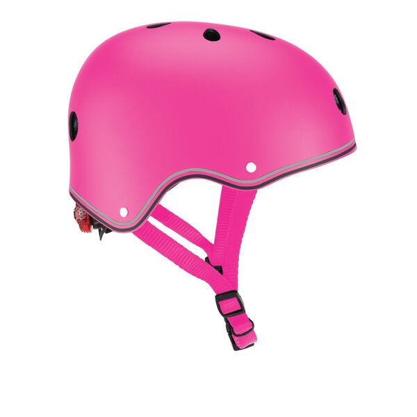 Casca protectie Globber Primo, cu lumini, culoare roz