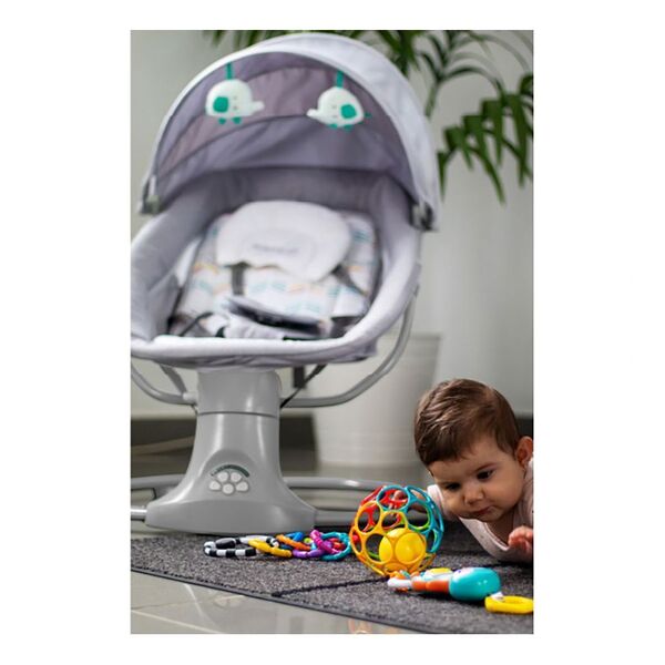 Balansoar electric Khalo pentru copii culoare gri
