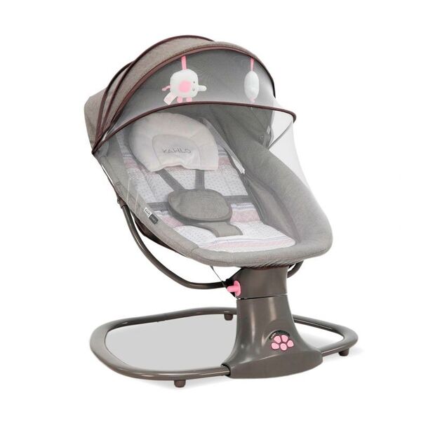 Balansoar electric Khalo pentru copii culoare maro