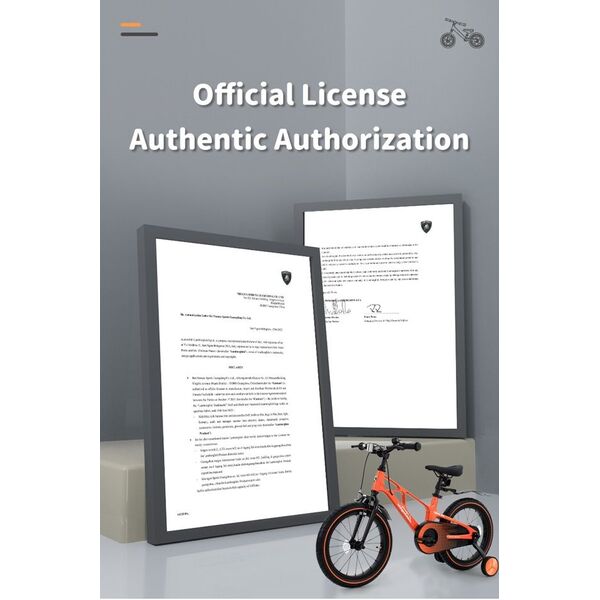 Bicicleta Lamborghini 14 inch, cadru magneziu, neagra