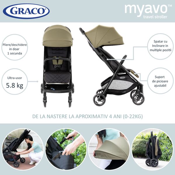 Carucior Graco Myavo Dusty Rose