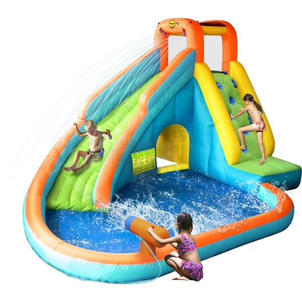 Saltea gonflabila cu piscina si tun cu apa