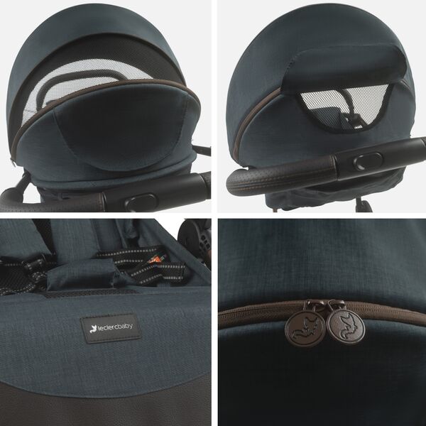 Carucior Leclerc Influencer Air Denim Blue