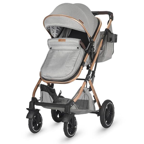 Carucior ultracompact 3in1 Coccolle Ravello Moonlit grey, Culoare: Gri