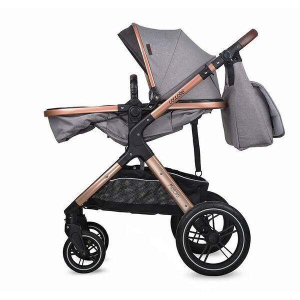 Carucior transformabil 3in1 Coccolle Melora Moonlit grey, Culoare: Gri