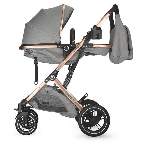 Carucior ultracompact 3in1 Coccolle Ravello Moonlit grey, Culoare: Gri