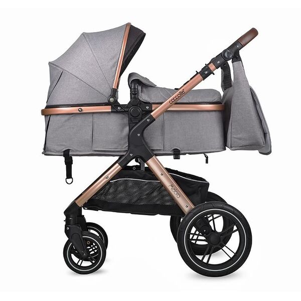 Carucior transformabil 3in1 Coccolle Melora Moonlit grey, Culoare: Gri