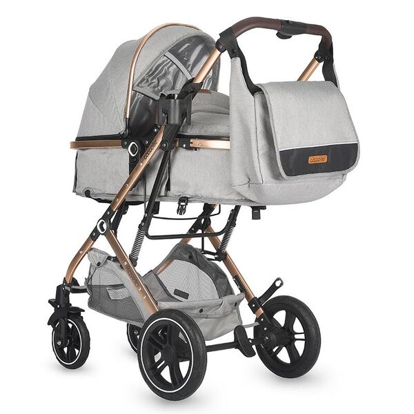 Carucior ultracompact 3in1 Coccolle Ravello Moonlit grey, Culoare: Gri