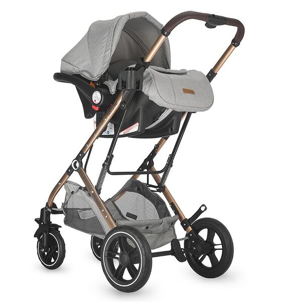 Carucior ultracompact 3in1 Coccolle Ravello Moonlit grey, Culoare: Gri