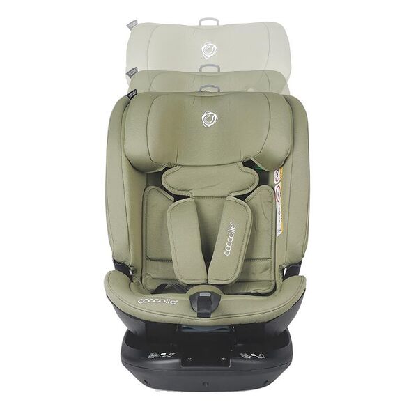 Scaun auto rotativ iSize Coccolle Velsa Moss green, Culoare: Khaki