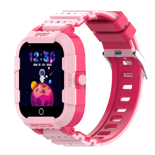 Ceas smartwatch GPS copii Wonlex CT12, Roz, Culoare: Roz