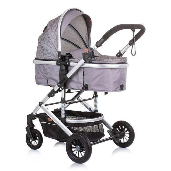 Carucior Chipolino Estelle 2 in 1 glacier, Culoare: Gri
