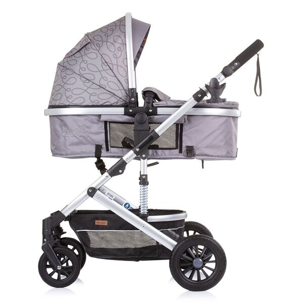 Carucior Chipolino Estelle 2 in 1 glacier, Culoare: Gri