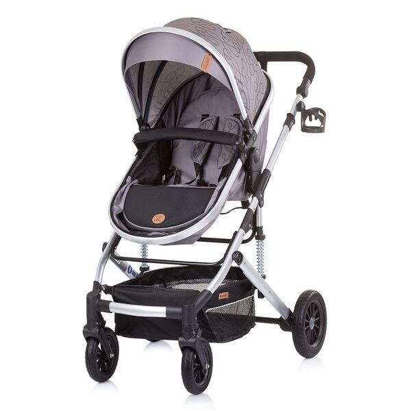 Carucior Chipolino Estelle 2 in 1 glacier, Culoare: Gri