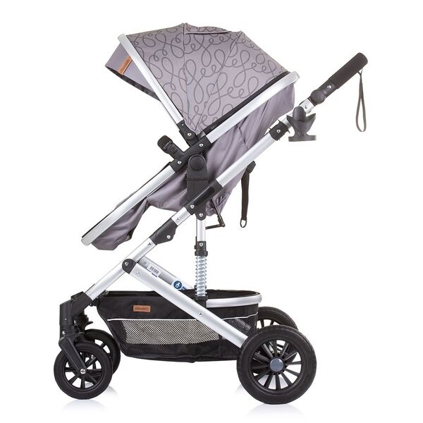 Carucior Chipolino Estelle 2 in 1 glacier, Culoare: Gri