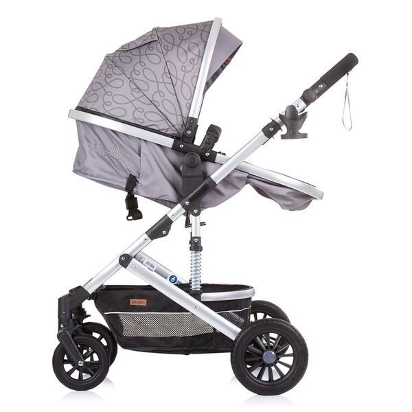 Carucior Chipolino Estelle 2 in 1 glacier, Culoare: Gri