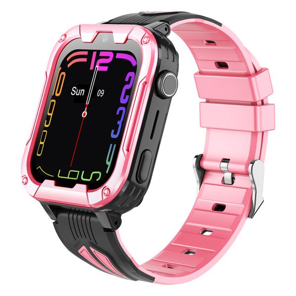 Ceas Smartwatch Pentru Copii, Wonlex KT32, Roz, Culoare: Roz