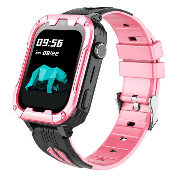 Ceas Smartwatch Pentru Copii, Wonlex KT32, Roz, Culoare: Roz