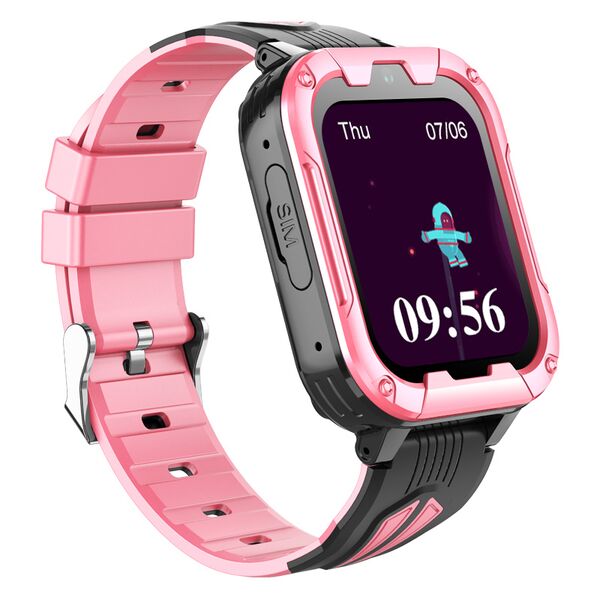 Ceas Smartwatch Pentru Copii, Wonlex KT32, Roz, Culoare: Roz