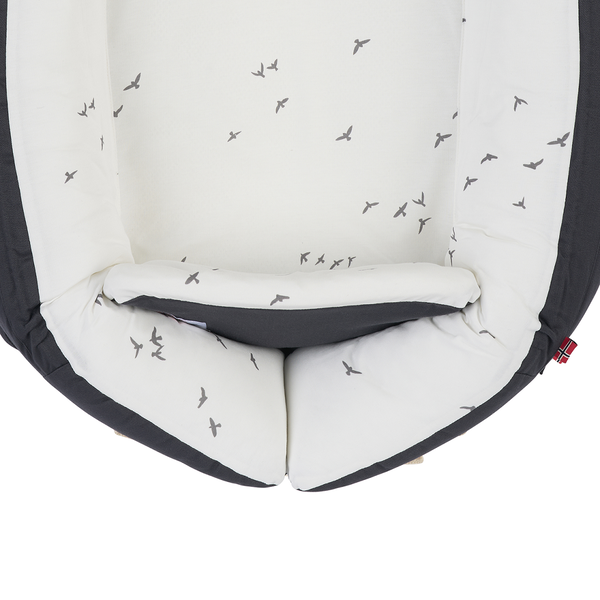 Cuib pentru bebelusi Baby Nest Voksi® Premium Dark Grey-Flying