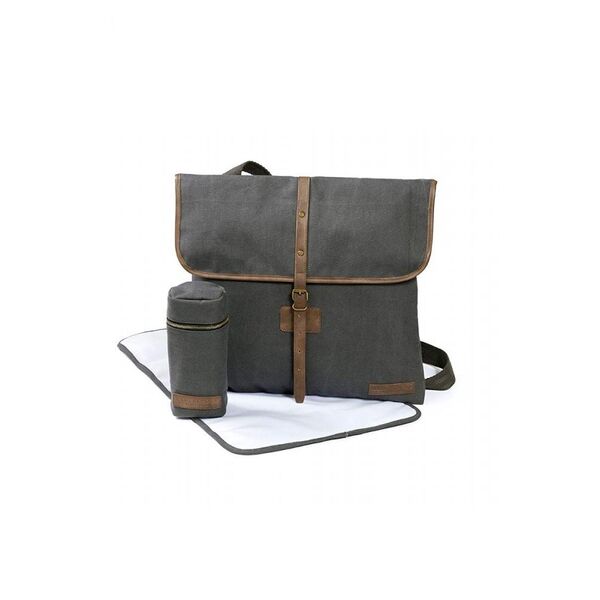 Geanta Unisex pentru Scutece Satchel Silver Cloud 