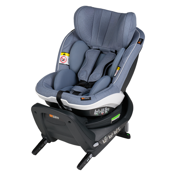 Scaun auto rotativ iZi Turn i-Size - Cloud Mélange, Culoare: Albastru