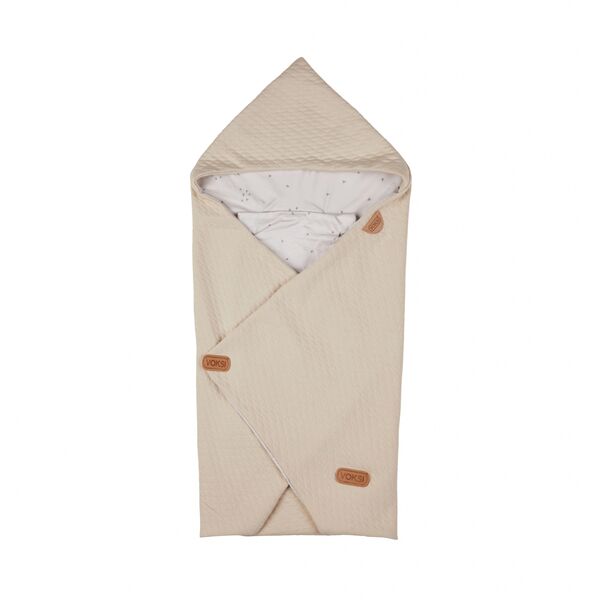 Husă de iarnă pentru scoică  Voksi® Baby Wrap - Sand
