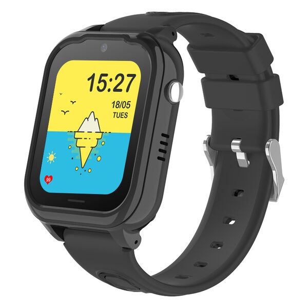 Ceas Smartwatch Pentru Copii, Wonlex KT28, Negru, Culoare: Negru