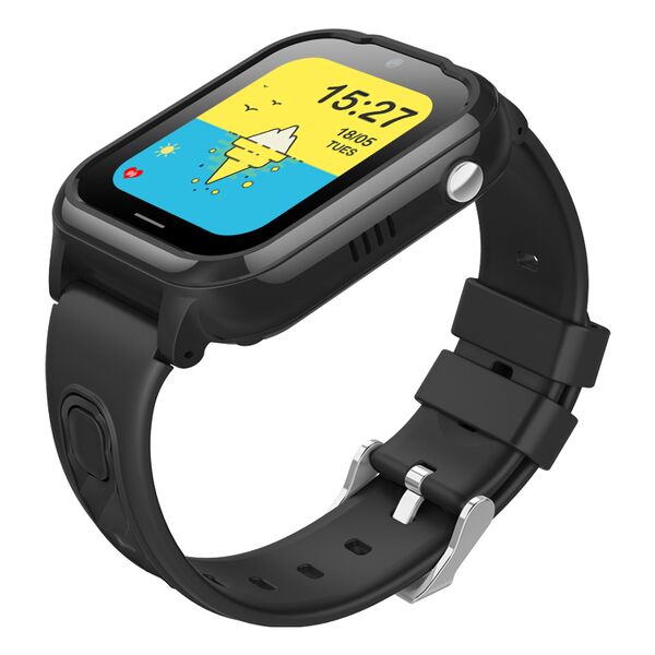 Ceas Smartwatch Pentru Copii, Wonlex KT28, Negru, Culoare: Negru
