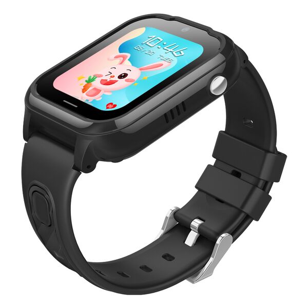 Ceas Smartwatch Pentru Copii, Wonlex KT28, Negru, Culoare: Negru