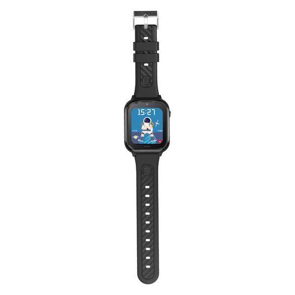 Ceas Smartwatch Pentru Copii, Wonlex KT28, Negru, Culoare: Negru
