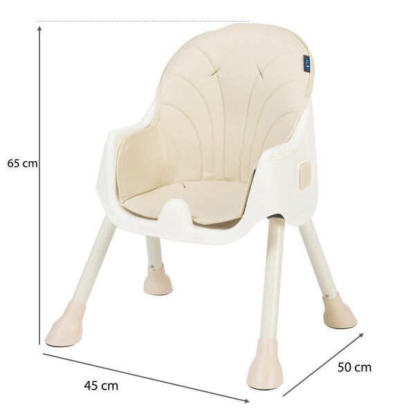 Scaun de masa 2 in 1 Juju Eat&Smile, Beige, Culoare: Bej