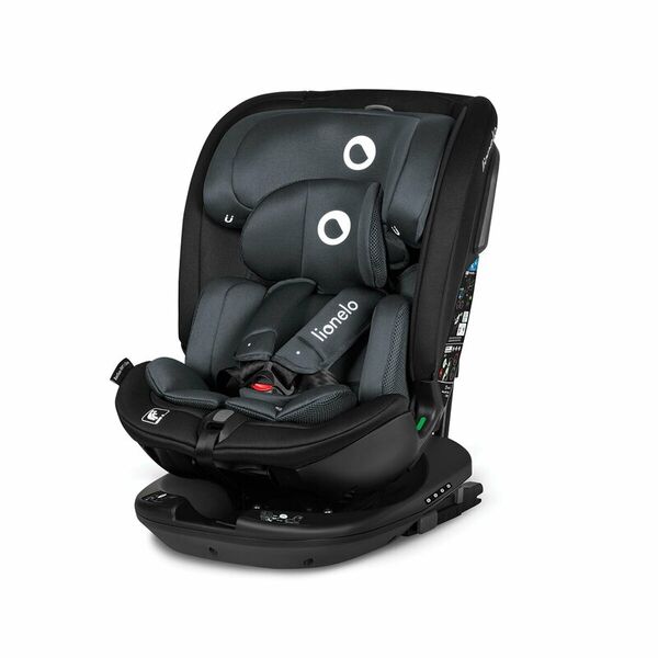 Lionelo - Scaun auto Bastiaan RWF i-Size, Pozitie de somn, Protectie laterala, Rotire 360 grade, 0-36 Kg, Cu Isofix si Centura Top Tether, Conform cu standardul european de securitate ECE R129, Gri Lionelo - Scaun auto Bastiaan RWF i-Size, Pozitie de somn, Protectie laterala, Rotire 360 grade, 0-36 Kg, Cu Isofix si Centura Top Tether, Conform cu standardul european de securitate ECE R129, Gri