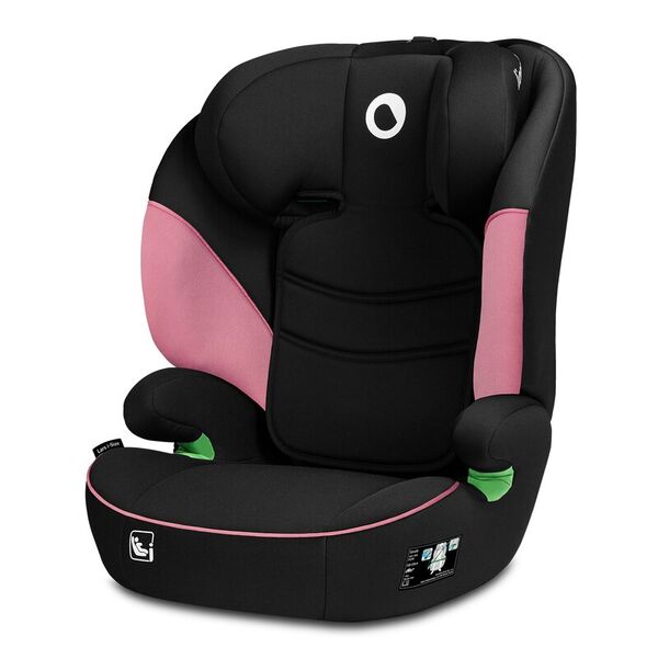 Lionelo - Scaun auto Lars i-Size, Cu tetiera reglabila in 10 pozitii, Cu pozitionare spre sensul de mers, 15-36 Kg, 100-150 cm, Conform cu standardul european de securitate ECE R129/03, Roz