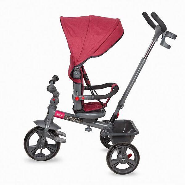 Tricicleta multifunctionala Coccolle Primo Magenta, Culoare: Magenta