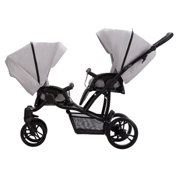 Carucior 3 in 1 Gemeni Bebetto 42 2023, Culoare: Gri deschis