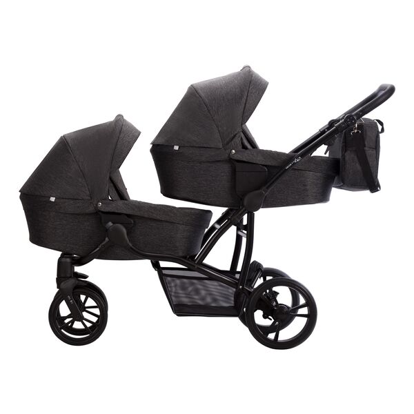 Carucior 3 in 1 Gemeni Bebetto 42 2023, Culoare: Negru
