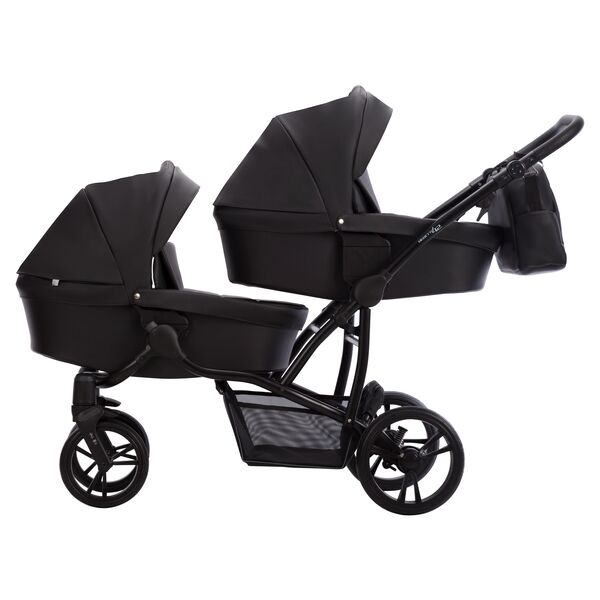 Carucior 3 in 1 Gemeni Bebetto 42 PRO 2023, Culoare: Negru