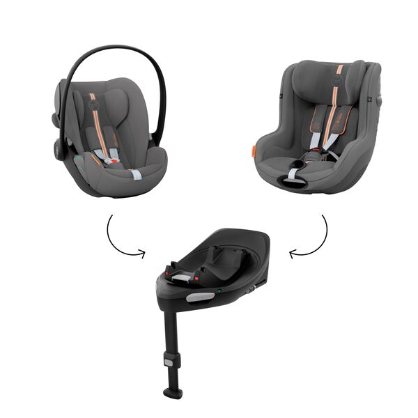 Scaun Auto Cybex Cloud G i-Size Plus, Lava Grey, Culoare: Gri