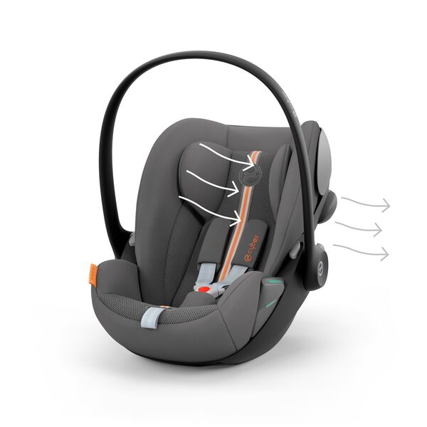 Scaun Auto Cybex Cloud G i-Size Plus, Lava Grey, Culoare: Gri