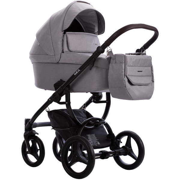 Carucior 3 in 1 Bebetto Luca 2023, Culoare: Gri deschis