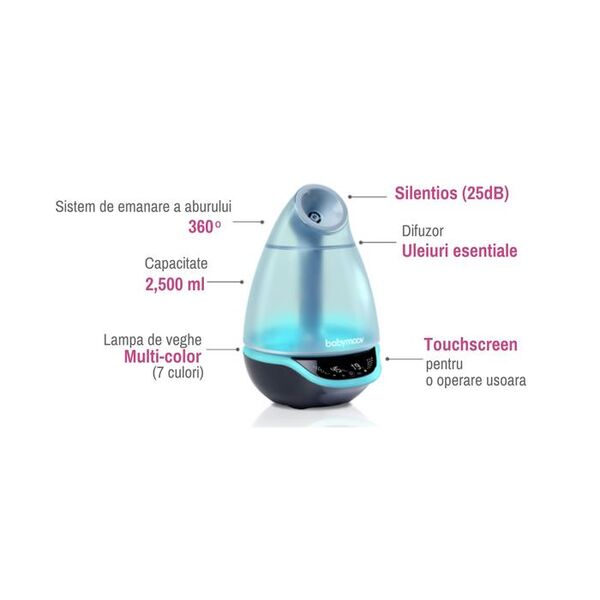 Babymoov - Umidificator Digital cu Ultrasunete 2 in 1 Hygro Plus